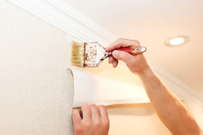 Pose de papier peint à Glatigny — revêtements muraux et toiles de verre